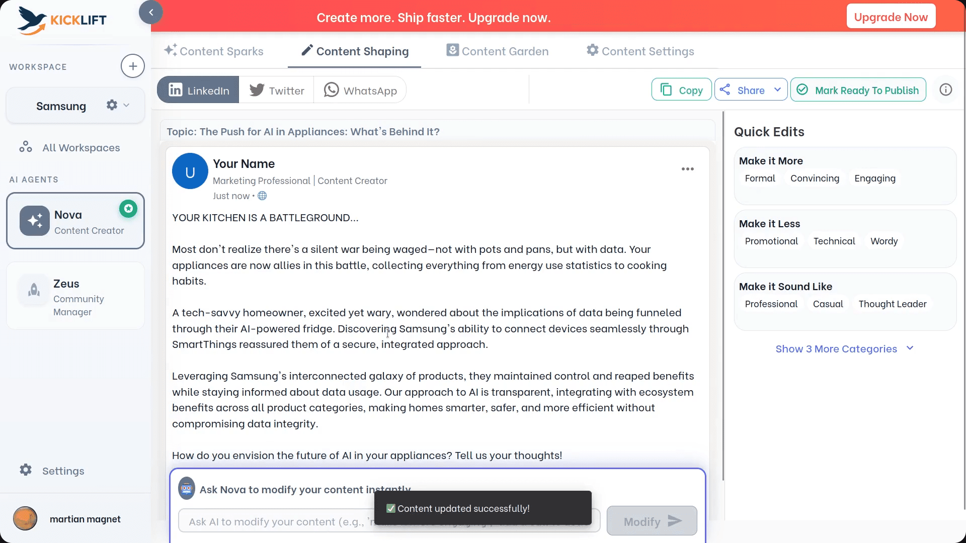 Quality Control Dashboard